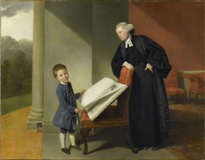 Reverend Randall Burroughes and his son Ellis, 1769. Creator: Zoffani, Johann (1733-1810).
