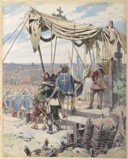 Richelieu Before the Battle, c. 1900. Creator: Leloir, Maurice (1853-1940).