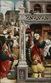 Scene from the life of Saint Roch, 1517. Creator: Orley, Everaert (Everard), van (c. 1490-1527).