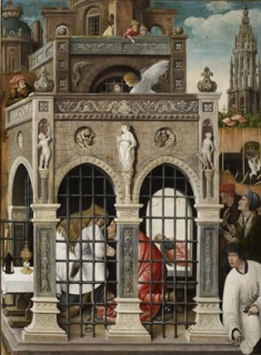 Scene from the life of Saint Roch, 1517. Creator: Orley, Everaert (Everard), van (c. 1490-1527).
