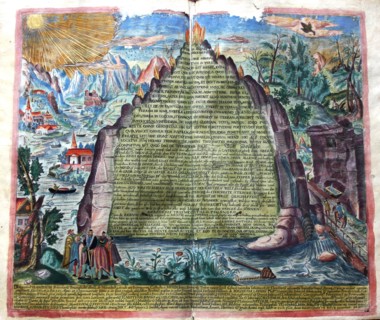 Tabula Smaragdina (Emerald Tablet of Hermes Trismegistus), 1609. Creator: Anonymous.