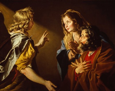The announcement of Samson's birth, c. 1630-1631. Creator: Stomer, Matthias (ca.1600-after 1650).