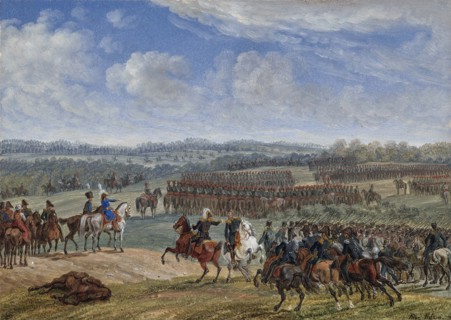 The Battle near Ostrovno on the morning of July 26th, 1812, 1855. Creator: Adam, Albrecht (1786-1862).