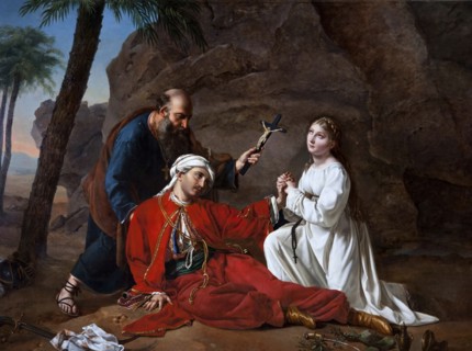 The Death of Malek-Adhel, 1814. Creator: Davin-Mirvault, Césarine Henriette (1773-1844).