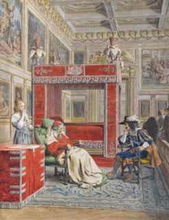 The Death of Richelieu, c. 1900. Creator: Leloir, Maurice (1853-1940).