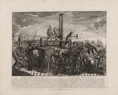 The Execution of Louis XVI on the Place de la Revolution on 21 January 1793, c. 1793. Creator: Anonymous.