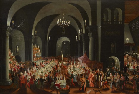 The Feast of Belshazzar, First third of 17th cen. Creator: Master of Belshazzar's Feast (active 1st quarter of the 17th century).
