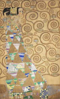 The Stoclet Frieze, Detail: The Expectation, 1905-1909. Creator: Klimt, Gustav (1862-1918).