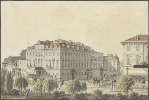 The Theater an der Wien, ca 1816. Creator: Alt, Jakob (1789-1872).