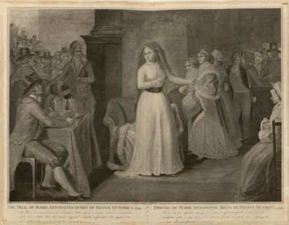 The Trial of Marie Antoinette, Queen of France, October 14, 1793. Creator: Pellegrini, Domenico (1759-1840).