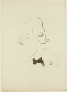 Yvette Guilbert, 1893. Creator: Toulouse-Lautrec, Henri, de (1864-1901).