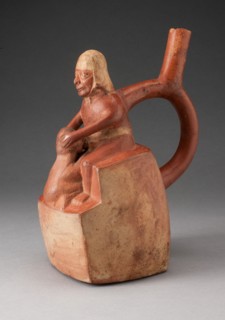 Handle Spout Vessel Depicting Oral Sex, 100 B.C./A.D. 500. Creator: Unknown.
