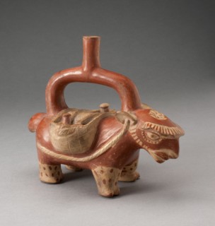 Stirrup Spout Vessel in Form of a Pack Llama, 100 B.C./A.D. 500. Creator: Unknown.