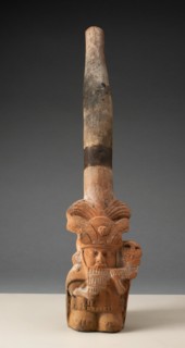 Trumpet in the Form of a Musician Playing Pipes, 100 B.C./A.D. 500. Creator: Unknown.