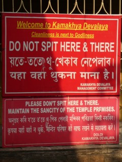 No spitting street sign in India, 2019. Creator: Unknown.