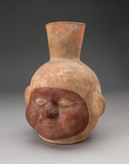 Jar in Form of a Human Head with Large Cheeks, 100 B.C./A.D. 500. Creator: Unknown.