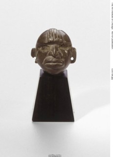 Bead Carved in the Form of a Human Head, 100 B.C./A.D. 500. Creator: Unknown.