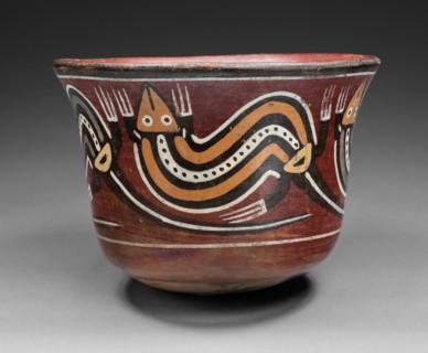 Cup Depicting Abstract Lizards, 180 B.C./A.D. 500. Creator: Unknown.