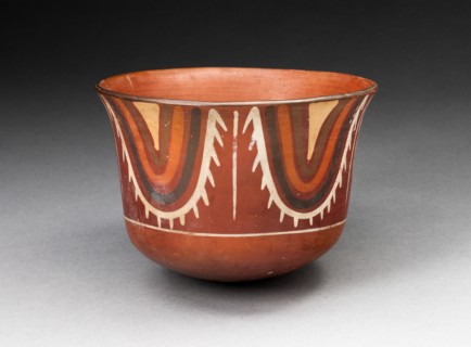 Cup with Concentric U-Shaped Motif, 180 B.C./A.D. 500. Creator: Unknown.