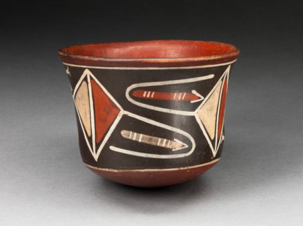 Cup with Diamond-Shape Geomeric Motifs, 180 B.C./A.D. 500. Creator: Unknown.