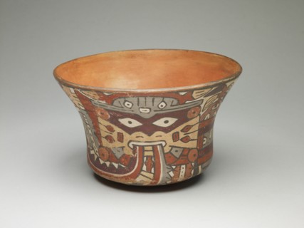 Small Bowl Depicting Costumed Ritual Performer, 180 B.C./A.D. 500. Creator: Unknown.