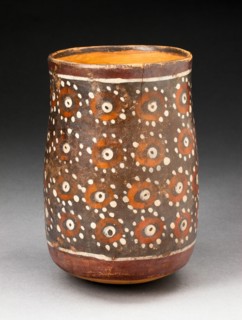 Beaker with Repeated Circular Motif, 180 B.C./A.D. 500. Creator: Unknown.