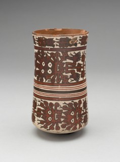 Beaker Depicting Costumed Ritual Performers, 180 B.C./A.D. 500. Creator: Unknown.