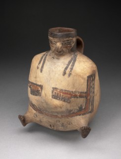 Handled Jar in the Form of a Female Figure with Extended Feet, 180 B.C./A.D. 500. Creator: Unknown.