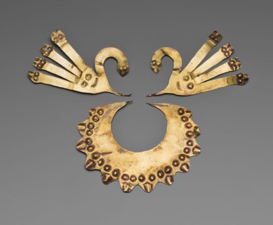 Nose Ornaments in the Form of Feline Whiskers, 180 B.C./A.D. 500. Creator: Unknown.