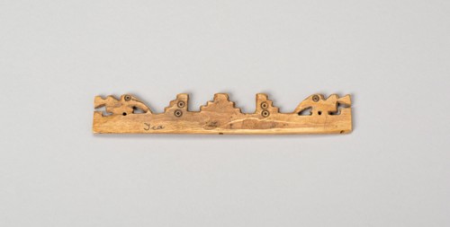 Balance-Beam Scale with Cut-Out Bird and Step Motifs, A.D. 500/1400. Creator: Unknown.