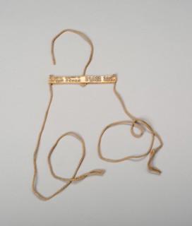 Balance-Beam Scale with Incised Circles and Strings Attached, A.D. 500/800. Creator: Unknown.