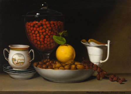 Still Life - Strawberries, Nuts, &c., 1822. Creator: Raphaelle Peale.