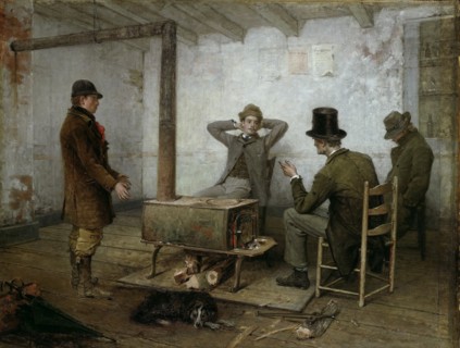 A Friendly Warning, 1881/90. Creator: Thomas Hicks.