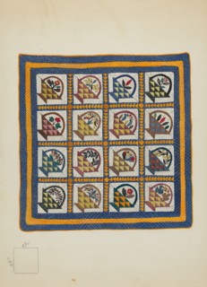 Bedspread, 1936. Creator: Irene Schaefer.