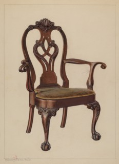 Armchair, 1937. Creator: M. Rosenshield-von-Paulin.