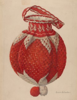 Crocheted Handbag, 1935/1942. Creator: Erwin Schwabe.