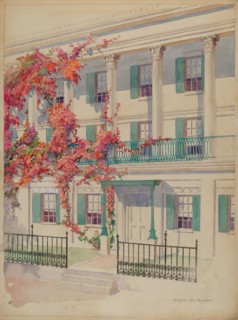 Collonade, c. 1936. Creator: Gilbert Sackerman.