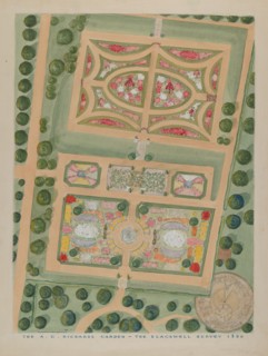 A. C. Richards Garden, c. 1936. Creators: Gilbert Sackerman, William Merklin.