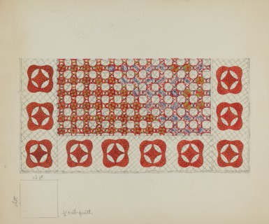 Bedspread, c. 1936. Creator: Irene Schaefer.