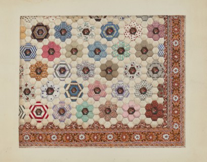 Patchwork Quilt, c. 1936. Creator: Irene Schaefer.