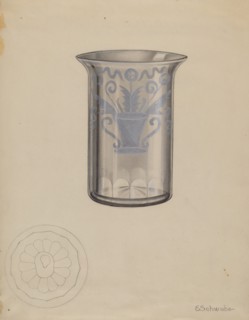 Stiegel Water Tumbler, c. 1936. Creator: Erwin Schwabe.