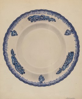 Plate, c. 1936. Creator: Erwin Schwabe.