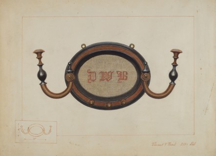 Wall Hat Rack, c. 1937. Creator: Vincent P. Rosel.