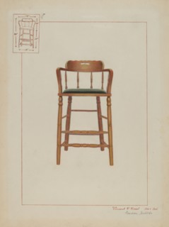 Billiard Chair, c. 1937. Creator: Vincent P. Rosel.