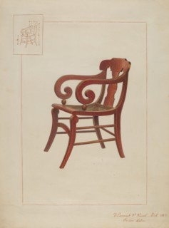 Empire Chair, c. 1937. Creator: Vincent P. Rosel.