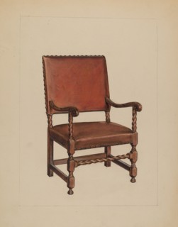 Armchair, c. 1937. Creator: M. Rosenshield-von-Paulin.