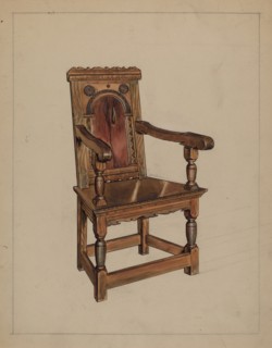 Chair, c. 1937. Creator: M. Rosenshield-von-Paulin.