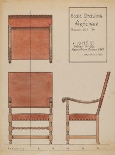 Armchair, c. 1937. Creator: M. Rosenshield-von-Paulin.