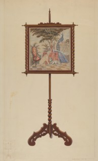 Fire Screen, c. 1938. Creator: Vincent P. Rosel.