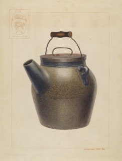Water Crock, c. 1938. Creator: Vincent P. Rosel.